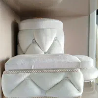 سطل وجادستمال مخمل مناسب جهیزیه وپذیرایی