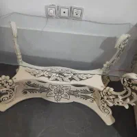 مبل نیمه سلطنتی ۷نفره با۳عدد عسل خوری قیمت ۷ملیون|مبلمان خانگی و میز عسلی|مشهد, تبادکان|دیوار