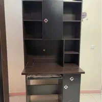 کتابخانه و میز کامپیوتر شیک و سالم