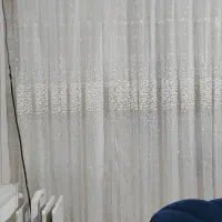 پرده سفید حریر