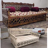 تخت سنتی مبل گره چینی نیمکت چوبی باغ منزل ویلا|مبلمان خانگی و میز عسلی|سبزوار, امیریه|دیوار