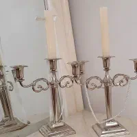 شمعدان سیلورپلیت مجسمه ایتالیایی