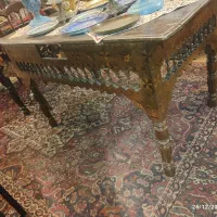 میزچای تمام معرق وسیم کوبی 150ساله از اصفها