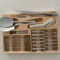 دوجعبه سرویس قاشق چنگال۱۲۵ پارچه استیل برای جهیزیه|ظروف سرو و پذیرایی|تهران, بهار|دیوار