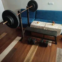 دمبل و هالتر و میز هالتر