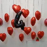 بادکنک فویلی قرمز مخصوص تولد و ولنتاین