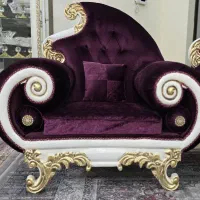 فروش یک دست مبل چوب راش، ۷ نفره در حد نو|مبلمان خانگی و میز عسلی|آباده, |دیوار