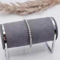 دستبند قلب نقره صورتی پینک مارکیز جواهری ۹۲۰۲|بدلیجات|تبریز, |دیوار