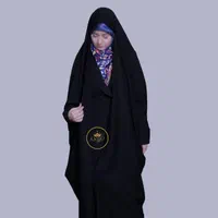 چادر مشکی جده عربی دانشجویی کد Fr00000lll|لباس|ملارد, |دیوار