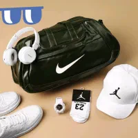 کیف ورزشی چرمی دولایه نایک