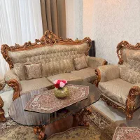 مبل سلطنتی ۹ نفره|مبلمان خانگی و میز عسلی|رشت, منظریه|دیوار