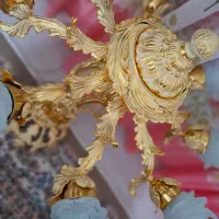 لوستر نقره طلایی