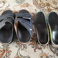 دمپایی و کفی طبی بچگانه،کف پای صاف و مچ پای چرخیده