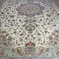 (فرش حق زاده)فرش۱۸مترطرح نوینفرچله وگل ابریشم