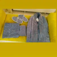 ست حوله تن پوش  ۸ تیکه تُرک برای عروس و داماد