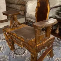صندلی تمام چوب روستیک
