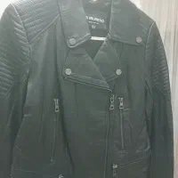 کاپشن چرمی اصل سایز۳۴ ۳۶ دخترونه