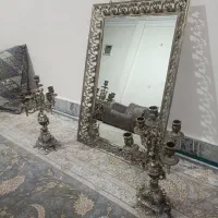 آینه شمعدان در حد نو