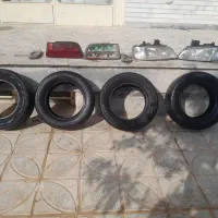 لاستیک پژو پارس و چراغ جلو و عقب