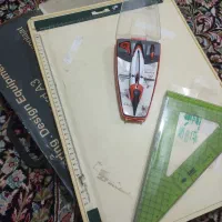 تخته رسم همراه گونیا و پرگار