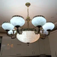 لوستر 8 شاخه مجلل|لوستر و چراغ آویز|شیراز, بعثت|دیوار