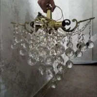 لوستر برنز ۴شاخه|لوستر و چراغ آویز|قم, پردیسان|دیوار