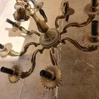 لوستر ۸ شاخه برنز