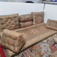ست پشتی شاه نشین (پارچه ترمه اصلی یزد)|پشتی|کرمانشاه, |دیوار