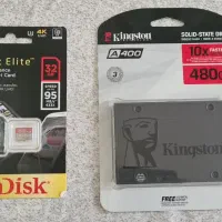 هارد SSD کینگ استون و مموری کارت سان دیسک