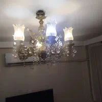لوستر برنجی ۶ شعله