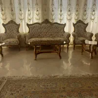 مبل سلطنتی۹نفره و میزناهارخوری ۶نفره|مبلمان خانگی و میز عسلی|بیرجند, |دیوار