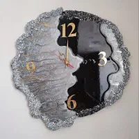 ساعت دست ساز رزینی|ساعت دیواری و تزئینی|اصفهان, ملکشهر|دیوار