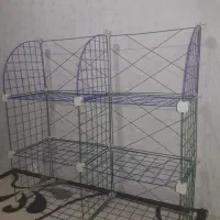 قفسه توری مشبک - قفسه توری فلزی|کتابخانه، شلف، قفسههای دیواری|قوچان, |دیوار