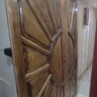 درب چوبی دولنگه مدل خورشیدی ،قیمت باشما|مصالح و تجهیزات ساختمان|کرج, عظیمیه|دیوار