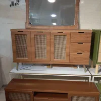 آینه کنسول مدل حصیری