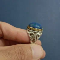 انگشتر اوپال آبی پرتلالو شاهکار و چشمگیر|جواهرات|تهران, نعمت‌آباد|دیوار