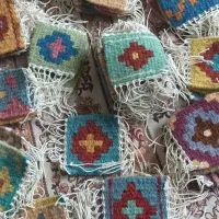 زیرلیوانی دستباف 10*10 سانت