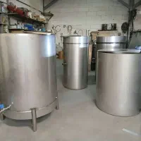 دیگ استیل پاتیل دوجداره پاتیل پخت شیر جوش پروسس