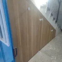 نصب درب چوبی کمدکابینت چوبی