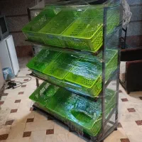 استند جا پفکی استند میوه و ذغال نان