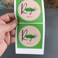 برچسب دایره ای/طراحی و چاپ برچسب در ابعاد مختلف