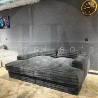 مبل مدل لم لَش با پارچه ایتالیایی(هازل)