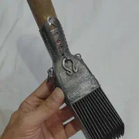 شانه قالی فولادی کهنه قدیمی قاجاری عتیقه