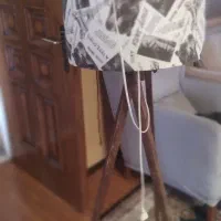 آباژور چوبی پایه بلند سالم وشیک