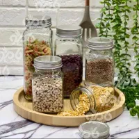 بانکه کندی شیشه ای در انواع سایز