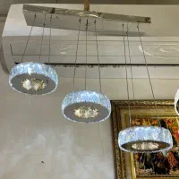 لوستر آویز سه تایی smd کریستالی|لوستر و چراغ آویز|تهران, نیروی هوایی (پیروزی)|دیوار
