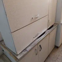 کابینت فلزی درب mdf همراه با هود|آبچکان و نظمدهنده ظروف|برازجان, |دیوار