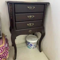 میزتلفن چوبی سه کشو