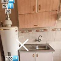 کابینت فلزی ابگرمکن هود|آب‌چکان و نظم‌دهنده ظروف|تویسرکان, |دیوار
