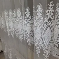 پرده تور دانتل شاین دار ترک